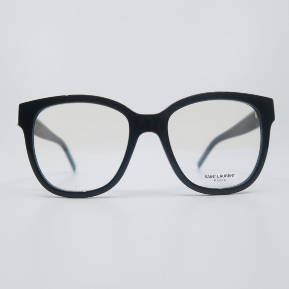 Saint Laurent SL M97 001 New Glossy Black Eyeglasses 54mm with case - Picture 1 of 9